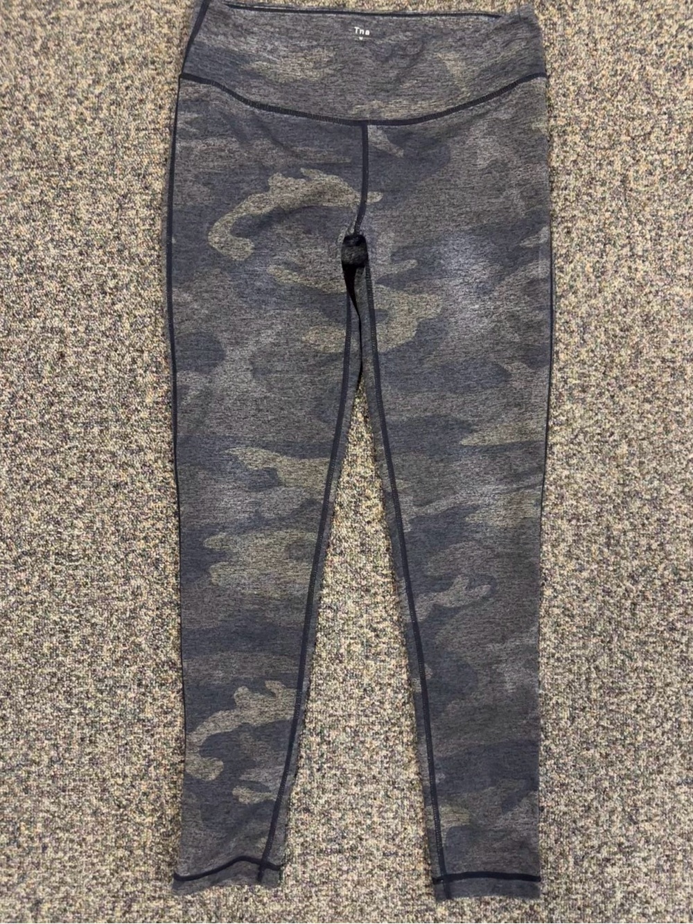 TNA Women’s Goldish/Gray Camo Leggings